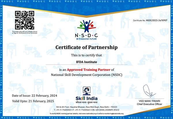 NSDC approved Institute